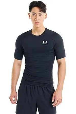 Under Armour Heat Gear Armour Comp T-Shirt - Black/White