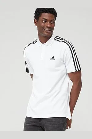 adidas Essentials Embroidered Small Logo 3-Stripes Pique Polo Shirt