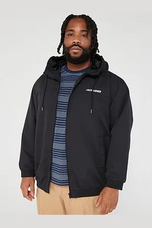 JACK & JONES Plus Rush Hooded Bomber Jacket