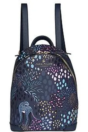 Sara Miller Mini Backpack Midnight Leopard