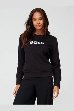 HUGO BOSS Ela Long Sleeve Logo Sweatshirt