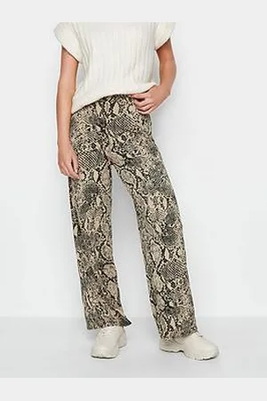 PixieGirl Petite Snake Print Wide Leg Trouser