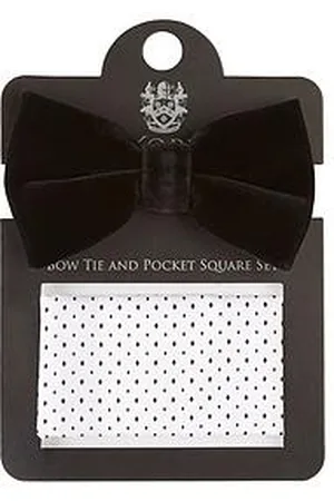 Skopes Velvet Bow Tie And Pocket Square Set