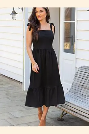Pour Moi Laura Jersey Tie Strap Tiered Maxi Dress