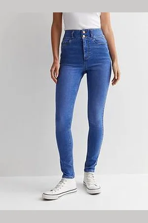 Khaki High Waist Skinny Cargo Jeans