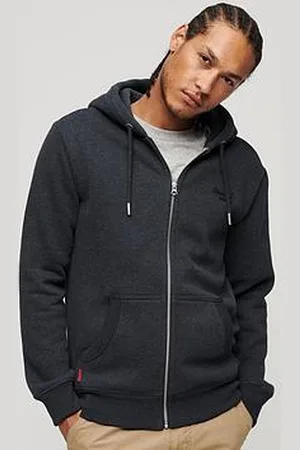 Superdry Essential Logo Zip Hoodie- Navy