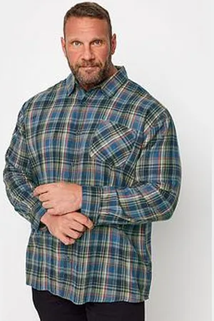BAD RHINO Brushed Long Sleeve Check Shirt