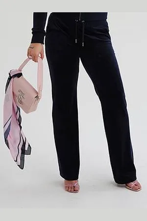 Juicy Couture Straight Leg Velour Track Pant