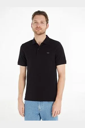 Calvin Klein Stretch Pique Slim Button Polo Shirt