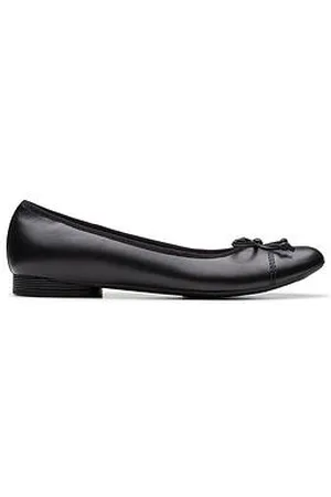 Clarks Loreleigh Rae Leather Bow Front Ballerina