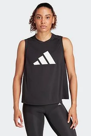 adidas Womens Train Essentials Logo Tank - Black