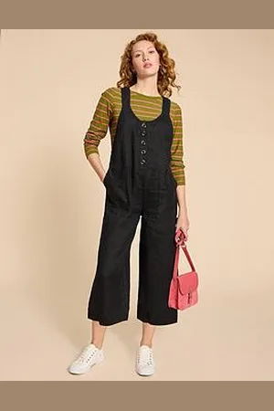 White Stuff Viola Linen Dungaree