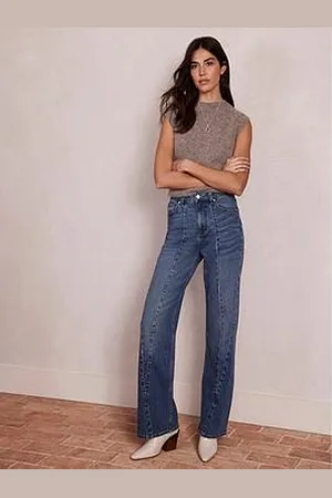 mint&berry Mid Indigo Wide Jeans
