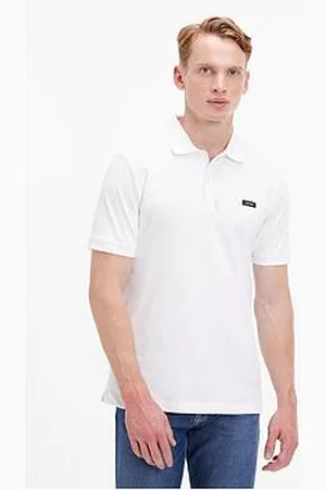 Calvin Klein Stretch Pique Slim Button Polo Shirt