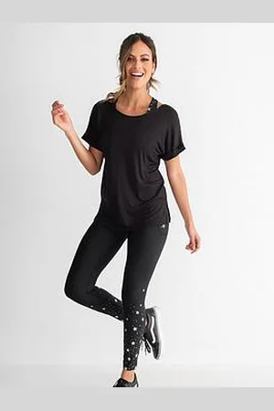 Pour Moi Energy Cross Back Short Sleeve Yoga Top