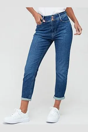 Very Long Sculpt Slim Mom Jeans