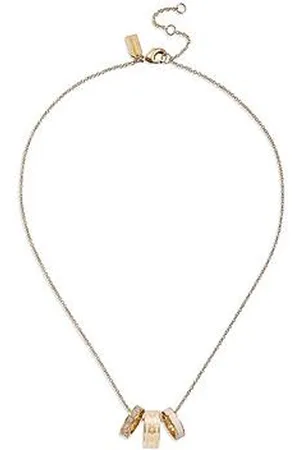 Coach Enamel C Chain Rondell Necklace