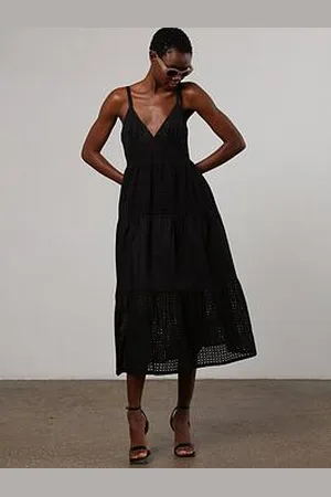 Religion Embroidered Midi Summer Dress
