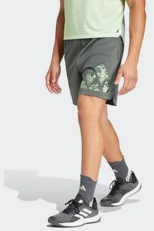 adidas Mens Training Camo Knit Logo Shorts - Navy