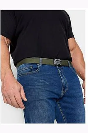 BAD RHINO Ribbed Webbing Belt Olive