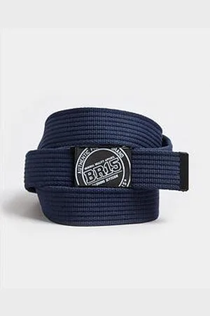 BAD RHINO Ribbed Webbing Belt Navy