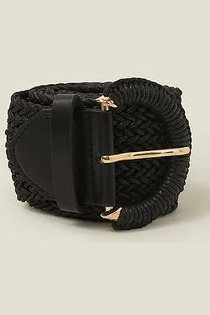 Women's Leather Plaited Belt