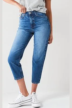 Very High Waist Mom Jeans - Midi Wash