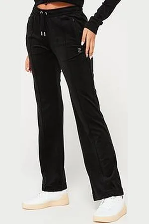 Juicy Couture Tina Classic Velour Track Pant With Diamante Logo