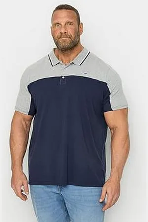 BAD RHINO Cut & Sew Jersey Polo Shirt