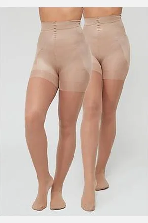 Very 2 Pack Bum, Tum Thigh Sheer Tights (Shiny)