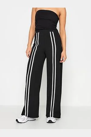 PixieGirl Petite Front Two Stripe Wide Leg Trousers
