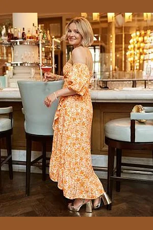 Very X Laura Byrnes Bardot Floral Midi Dress