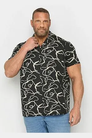 BAD RHINO Short Sleeve Abstract Printed Shirt