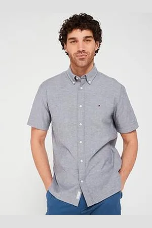 Tommy Hilfiger 1985 Flex Regular Fit Short Sleeve Oxford Shirt