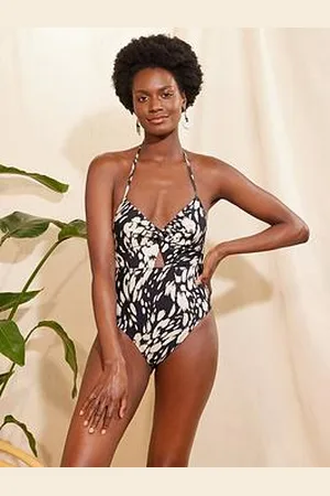 Love & Roses Twist Front Swimsuit