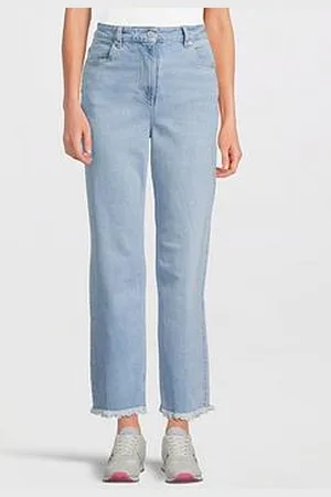 Paul Smith Straight Leg Raw Hem Jeans
