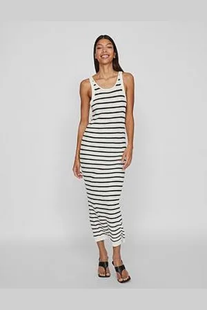 VILA Stripe Bodycon Maxi Dress