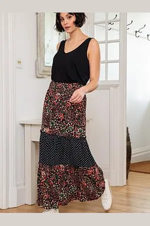Pour Moi Tahlia Tiered Woven Maxi Skirt