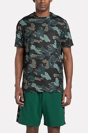 Reebok Mens Training Train Motion Camo Tech Tee
