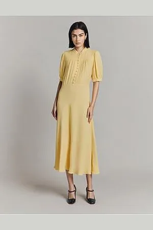 Ghost Adele Short Sleeve Midaxi Dress
