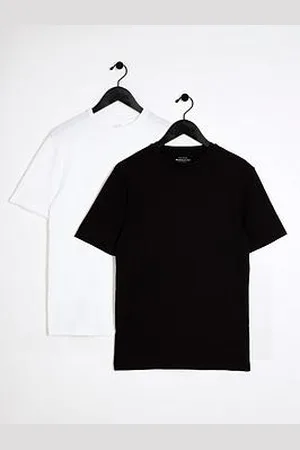River Island 2Pk Muscle Fit T-Shirt