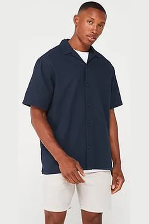 JACK & JONES Short Sleeve Seersucker Relaxed Fit Shirt
