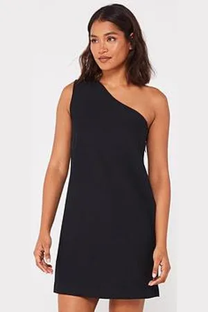 JJXX One Shoulder Linen A-Line Mini Dress
