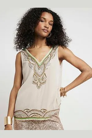 River Island Embellished Tank Top