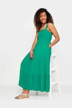 M&Co Shirred Crinkle Strap Dress