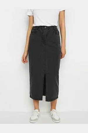 Long Tall Sally Tall Lightweight Acid Wash Skirt