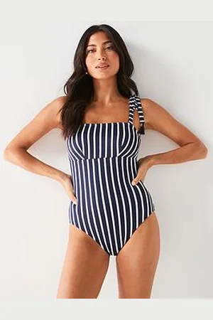 Very Lurex Rib Tassel Trim Swimsuit