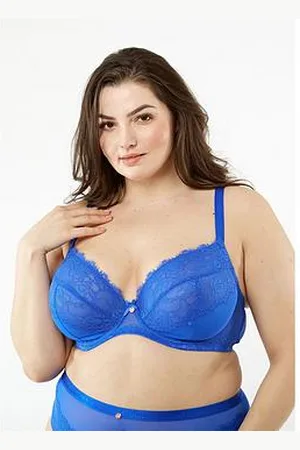 Oola Lingerie Lace & Logo Non Padded Underwired Bra