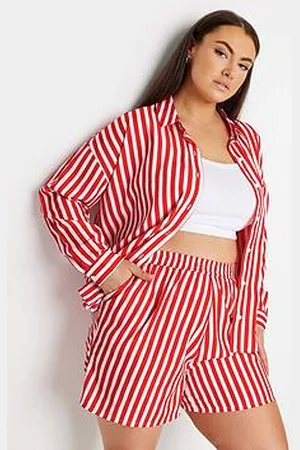 Yours Stripe Co-Ord Short