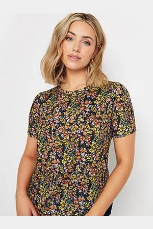 M&Co Floral Printed Jersey Top